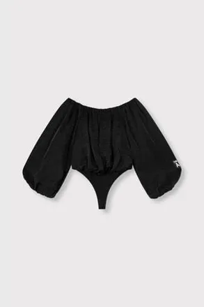 ALIX The Label fluwelen body zwart