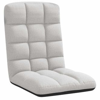 vidaXL Silla Plegable De Suelo Color Gris Nube, 71x51x62 Cm, Tela Vidaxl
