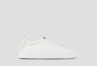Alexander Smith London Man in white leather and woven leather back