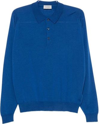 John Smedley Heren, Tops, Blauw, Maat: 2XL Wol
