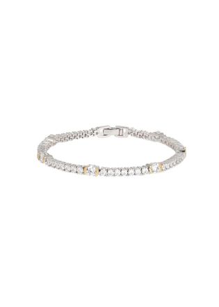 V by Laura Vann Laura Vann Luna Embellished Sterling Silver Tennis Bracelet - One Size