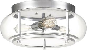 Quoizel Quoizel - Elstead Trilogy Cylindrical Ceiling Light Polished Chrome, IP44