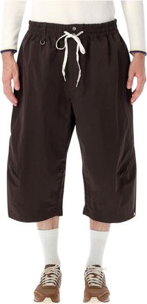 Yohji Yamamoto Korte Broeken, Heren, Bruin, L, Long Shorts