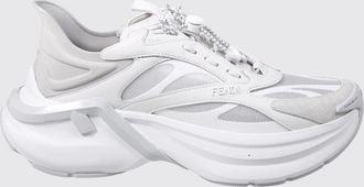 Fendi Sneakers F-Light in pelle e mesh
