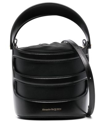 Alexander McQueen Borsa a secchiello The Rise - Nero