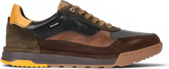 Pikolinos Pikolinos Mens Black Leather Trainers Sneaker Lace-Up Shoes - Teide