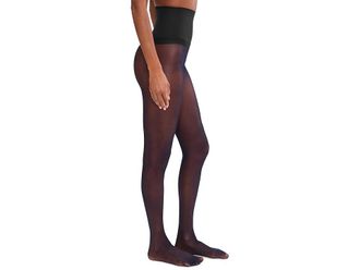 Commando Premier Womens Sheer Hose Navy : SM, Elastane/Nylon