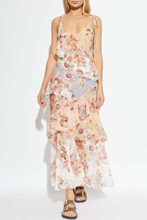 Zimmermann Dress With Floral Motif, Womens, Multicolour