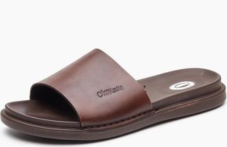 base Mens Base London Albany Leather Mens Brown Slides - Size: 12