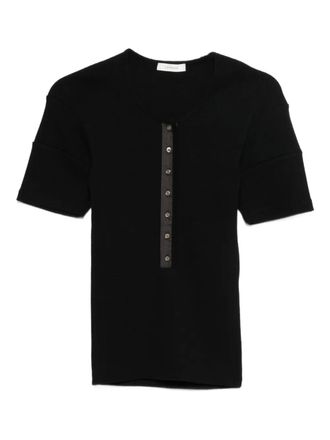 Christophe Lemaire short-sleeve T-shirt - Zwart