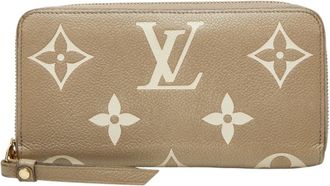 Louis Vuitton Beige Cream Tourterelle Leather Long Wallet (Bi-Fold) (Pre-Owned)