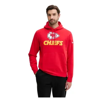 Nike Fitness, Heren, Rood, L, Katoen, Rewind Club Hoodie