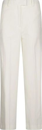 Circolo 1901 Straight Broeken - Dames - Straight fit broeken - Wit - M - Katoen - Broeken