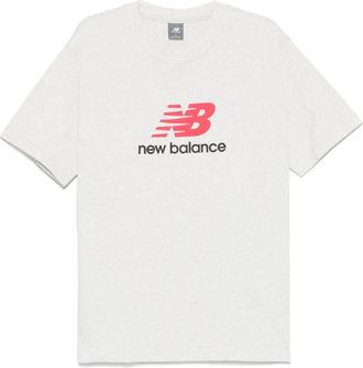New Balance Athletics Logo T-shirt - men - Cotton - M - Grey