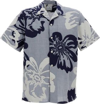 Paul Smith Casual Fit Shirt met Korte Mouwen - Heren - Korte mouwen Overhemden - Blauw - S - Katoen - Overhemden