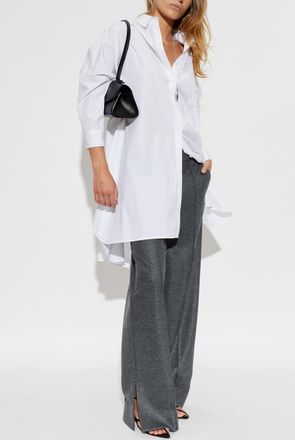 Jil Sander Oversize Shirt With Pockets, Womens, White