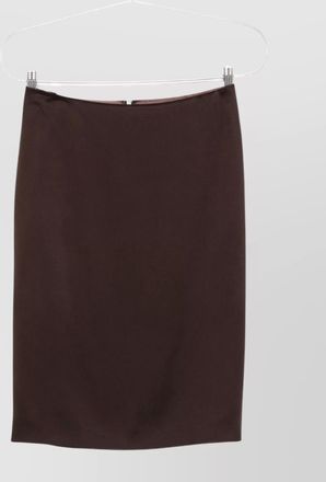 Tom Ford satin pencil midi skirt with back slit