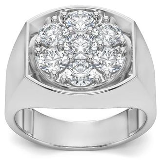Pompeii3 2Ct Diamond Mens Wedding Ring Anniversary Band in White, Yellow, or Rose Gold