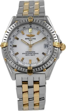 Breitling Pre-owned Breitling Chronomat Chronograph Automatic Chronometer White Dial Mens Watch B13050