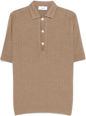 Lardini Polo a coste - Marrone