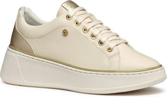 Geox Beige Sneakers - Dames - Sneakers - Beige - 39 EU - Polyester - Schoenen
