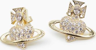 Vivienne Westwood Womens AGNATHA EARRING - Gold - Size: OS