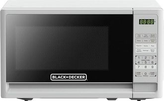 Black+Decker Steel 700-Watt Digital Microwave Oven