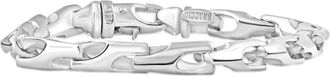 Pompeii3 Mens Polished Steel Single Tone Clasp 5.5mm Flexible Link 8.5 Bracelet