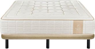 RELAX Pack Colch&oacute;n Muelles Ensacado Gaviota Oro 31 Cm Visco-grafeno + Base Tapizada 3d 150x200 Cm