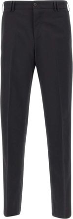 Pantaloni Torino Michael Straight Broeken - Heren - Straight fit broeken - Zwart - S - Wol - Broeken