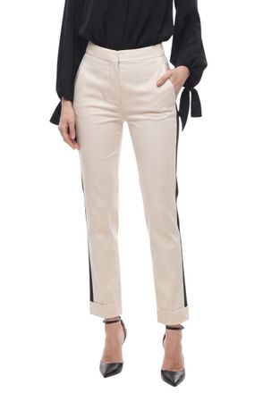 Stella McCartney Off White Slim Flat Front Pants