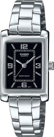 Casio Womens Black Analog Stainless Steel Bracelet - LTP-1234DD-1ADF