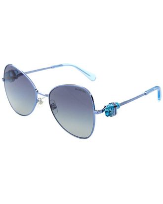 Swarovski Womens Sk700257-Y 57Mm Sunglasses