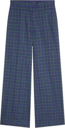 Dries Van Noten Wijde broek - Dames - Broeken - Groen - Maat: M Katoen