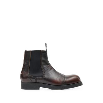 Maison Margiela Brushed Leather Chelsea Boots
