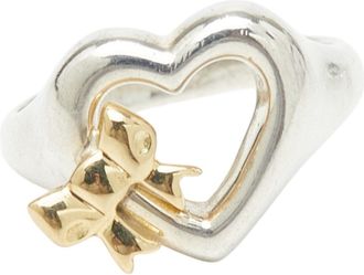 Tiffany & Co. Gold Silver Yellow Gold (18K) Silver 925 Band Ring (Pre-Owned)