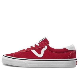 Vans Soprt Skate Sneakers Old Skool Shoes White Red VN0A4BU6VYG