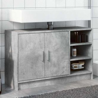 vidaXL Mobile Lavabo Grigio Cemento 90x29x55 cm in Truciolare - Vidaxl