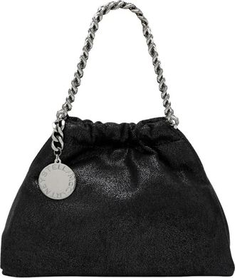Stella McCartney Falabella Drawstring Crossbody Tas - Dames - Handtassen - Zwart - ONE Size - Leer - Tassen