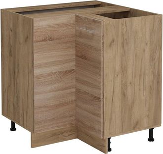 Vicco Armario de esquina R-Line, Sonoma, 75.6 cm sin encimera