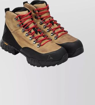 Roa honey lace up boot with contrast sole