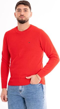 Tommy Hilfiger Ridge Crew Neck Sweater - Heren - Ronde hals truien - Rood - S - Truien & Vesten