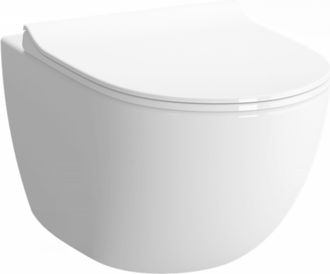 Vitra Sento Inodoro Compacto Sin Reborde 49,5cm + Asiento Ultrafino Con De Cierre Suaves (sentocompactrimless)