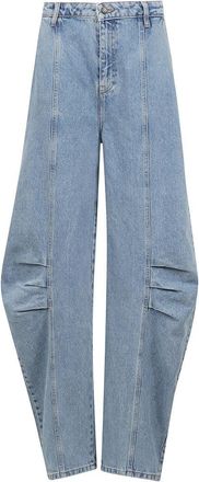 Rotate Light Blue Relaxed-Fit Jeans
