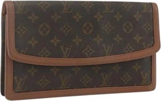 Louis Vuitton Pre-owned Clutches, female, Brown, Size: ONE SIZE Pre-owned Canvas Clutch