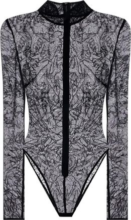 DAVID KOMA Body a collo alto - Nero