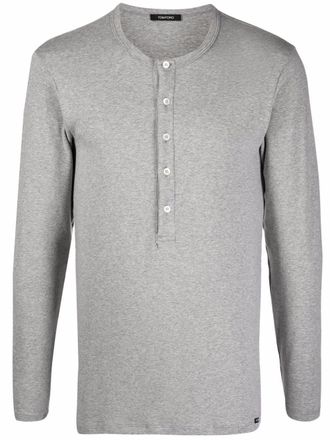 Tom Ford Top a maniche lunghe - Grigio