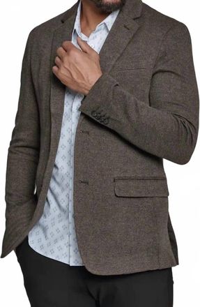 7 For All Mankind Benjamin Blazer In Dark Brown
