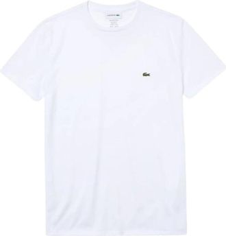 Lacoste Premium Pima Katoenen T-Shirt - Heren - T-shirts - Wit - 3XL - Katoen - Tops