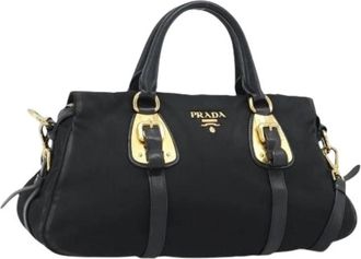 Prada Pre-owned Vintage Nylon Hand Bag - Dames - Vintage Handtas - Zwart - ONE Size - Nylon - Vintage